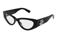 Monture de lunettes Gucci Femme GG1953O001-BLACK-BLACK-TRANSPARENT52